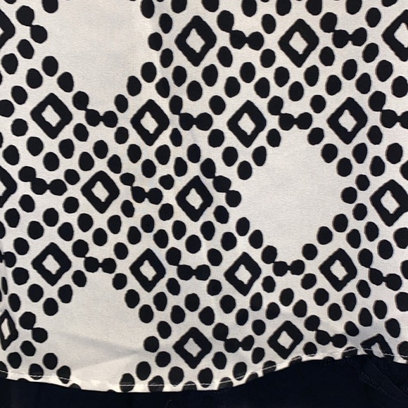 Meadow Rue Stylish Black and White Women's Top size XS - Picture 4 of 6
